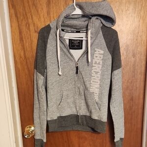 Abercrombie & Fitch Two-Tone Gray Hoodie